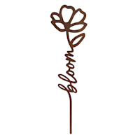 Honeybloom Metal Bloom Yard Stake, 14"