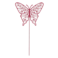 Pink Butterfly Yard Stake, 20"