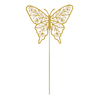 Yellow Butterfly Yard Stake, 20"