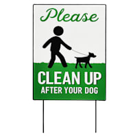 Please Clean Up After Your Dog Metal Yard Pick, 22"