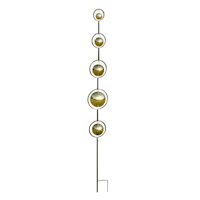 Crosby St. Metal Wire with Gold Ball Yard Stake, 53"