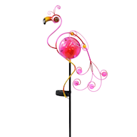 Pink Flamingo Solar Yard Stake, 40"