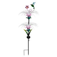 Hummingbird Solar Yard Pick, 33"