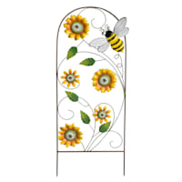 Bee Flower Fence Yard Stake, 15"