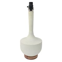 Crosby St. White Metal Medium Table Lamp Base, 19"