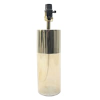 Crosby St. Gold & Amber Luster Glass Column Small Lamp Base, 16.2"