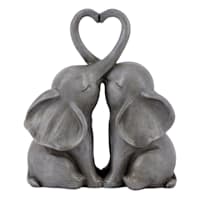 Elephants Heart Outdoor Garden Statue, 12"