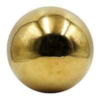 Crosby St. Gold Stainless Steel Outdoor Garden Orb, 6"