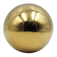 Crosby St. Gold Stainless Steel Outdoor Garden Orb, 10"