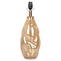 Crosby St. Amber Luster Glass Lamp Base, 19"