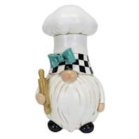 Chef Gnome Outdoor Garden Statue, 10"