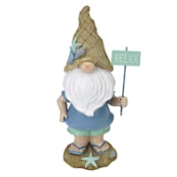 Ty Pennington Coastal Bobble Head Gnome Outdoor Garden Statue, 12"
