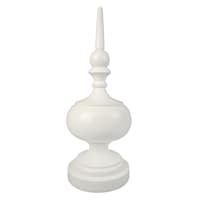 Providence White Finial Outdoor Garden Statue, 29"