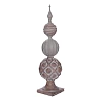 Textured Stacked Topiary Outdoor Garden Statue, 36"
