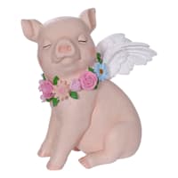 When Pigs Fly Outdoor Garden Statue, 9.7"
