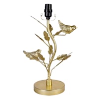 Providence Brushed Brass Metal Bird Small Lamp Base, 16"