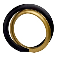 Crosby St. Black & Gold Outdoor Garden Sculpture, 22"