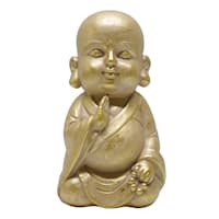 Found & Fable Monk Outdoor Garden Statue, 10"