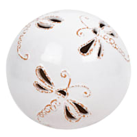 Honeybloom Dragonfly Ceramic Outdoor Garden Statue, Small