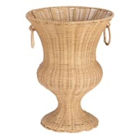 Willow Crossley Rattan Vase with Handles, 12"