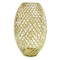 Providence Gold Metal Cutout Vase, 19.5"