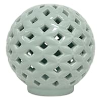 Providence Green Cutout Ceramic Orb, 5"