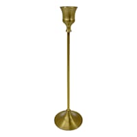 Providence Gold Metal Taper Candle Holder, 10"