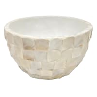 Providence White Mother of Pearl Bowl, 6"