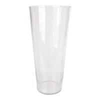 Providence Clear Etched Glass Vase, 12"