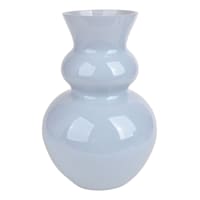 Providence Blue Glass Bubble Vase, 12"