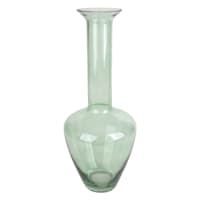 Providence Green Glass Vase, 15.7"