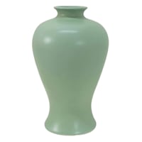Providence Green Ceramic Vase, 9"