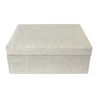 Blue Fabric Jewelry Box, 8x6