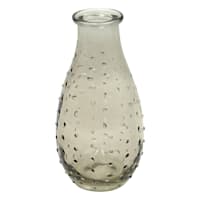 Brown Glass Dot Bud Vase, 5.5"