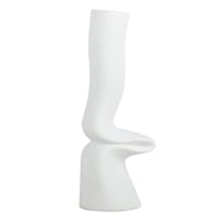Crosby St. White Ceramic Abstract Vase, 12"