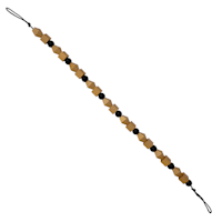 Black & Natural Wooden Bead Garland, 32"