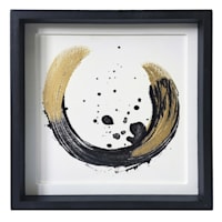 Crosby St. Circle Brush Stroke Canvas, 7.9"