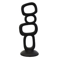 Crosby St. Stacked Geo Squares Statue, 13.8"