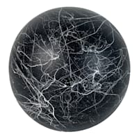 Crosby St. Black Faux Marble Orb, 4"