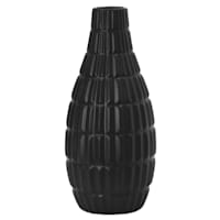Crosby St. Addison Black Ceramic Vase, 15"