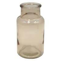 Brown Glass Bud Vase, 5"