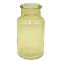 Yellow Glass Bud Vase, 5"