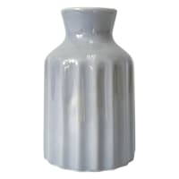 Blue Ceramic Vase, 4"
