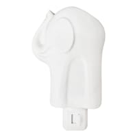 Tiny Dreamers White Ceramic Elephant Night Light, 5"