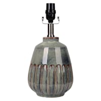 Honeybloom Blue Reactive Glaze Ceramic Small Lamp Base, 19"