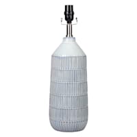 Found & Fable Blue Textured Ceramic Lamp Base, 19"