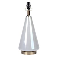 Crosby St. Pearlized Cone Glass Lamp Base, 18.3"