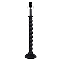 Black Stacked Buffet Large Table Lamp Base, 24"