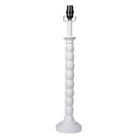 White Stacked Buffet Large Table Lamp Base, 24"