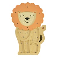 Tiny Dreamers Yellow Lion Painted Wood Sign, 9.8"